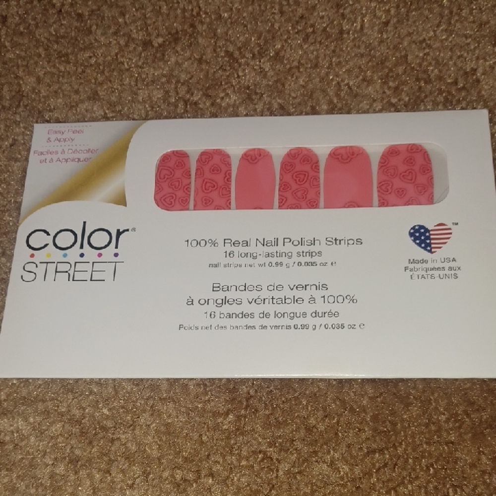 Color Street Pink Nail Polish Strips Party Supplies